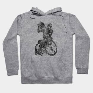 Wheelchair basketball black and white Hoodie